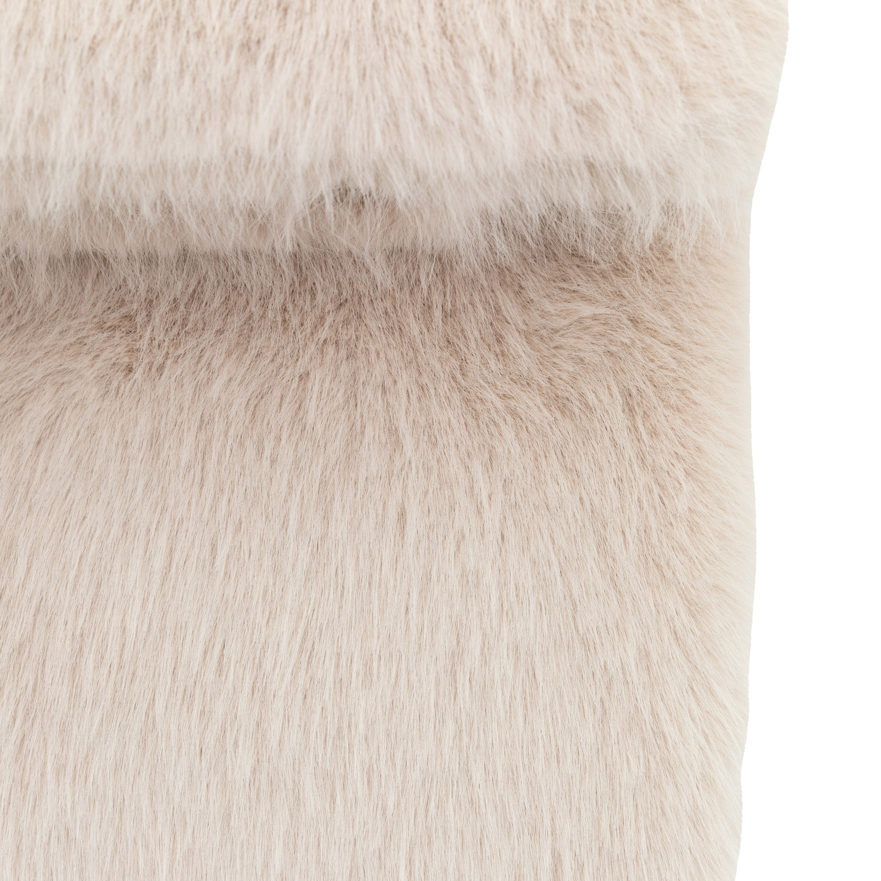 Marby Oatmeal Faux Fur Throw